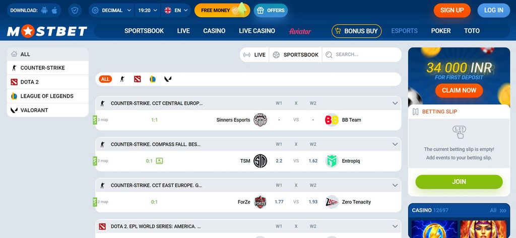 Mostbet KG — ставки на спорт и казино в Кыргызстане
